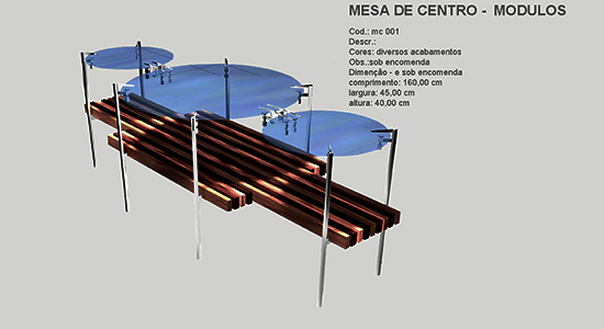 MESA DE CENTRO MODULAR